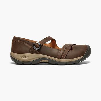 KEEN Női Presidio II Cross Strap Oxford Cipő Barna